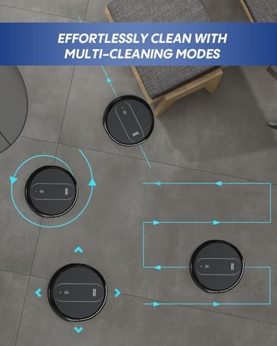 3-in-1 Robot Vacuum and Mop 4000Pa Strong Suction Robot Vacuum Cleaner & Smart Navigation & Alexa/APP Control & Central Brush & Auto Recharge, Vacuum Robot for Pet Hair, Hard Floors & Low-Pile Rugs - Image 7