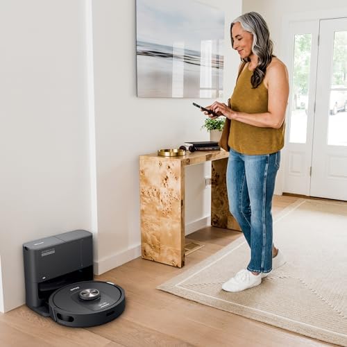 Shark UR2360S Ultra Robot Vacuum, with Matrix Clean, Precision Mapping, 30-Day Capacity HEPA Bagless Self Empty Base, Self-Cleaning Brushroll Perfect for Pet Hair, WiFi, Black (Renewed) - Image 4