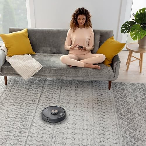 Shark UR2360S Ultra Robot Vacuum, with Matrix Clean, Precision Mapping, 30-Day Capacity HEPA Bagless Self Empty Base, Self-Cleaning Brushroll Perfect for Pet Hair, WiFi, Black (Renewed) - Image 5